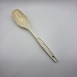 Vintage NYLON PLASTIC FOLEY Retro White Spoon Solid SERVING MIXING Utensil